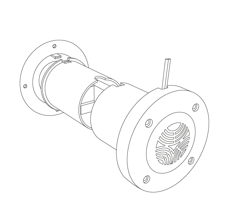 Pressure Relief Valves Minielebar Extensible for cold rooms wireframe